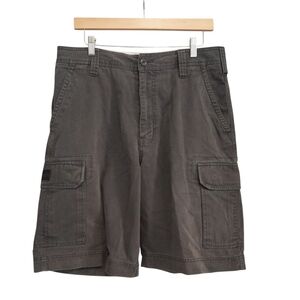 Urban Pipeline Mens Cargo Shorts Size 34 Heavy Cotton Outdoors Gray Classic